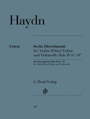 Six Divertimenti Hob. IV:6*-11* for Violin (Flute), Violin and Violoncello （パート譜）