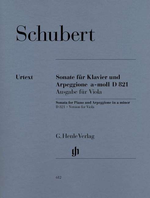 Sonata for Piano and Arpeggione a minor D 821 (Version for Viola)