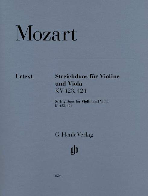 String Duos K. 423, 424 for Violin and Viola（パート譜）