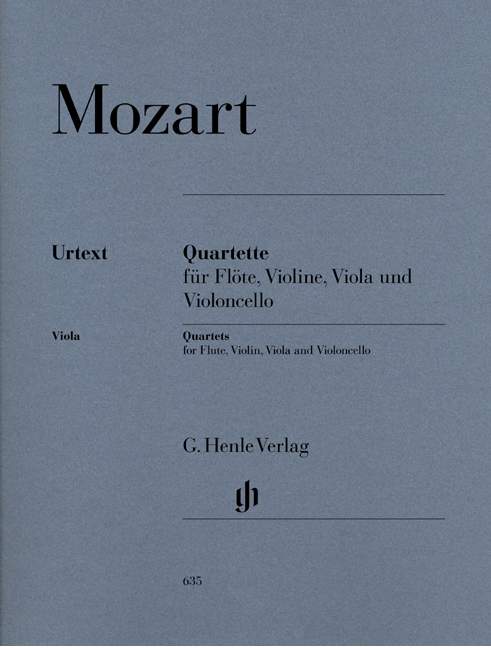 Flute Quartets for Flute, Violin, Viola and Violoncello（パート譜）
