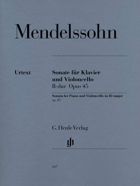 Violoncello Sonata B flat major Op. 45