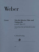Trio g minor Op. 63 for Piano, Flute and Violoncello（パート譜）