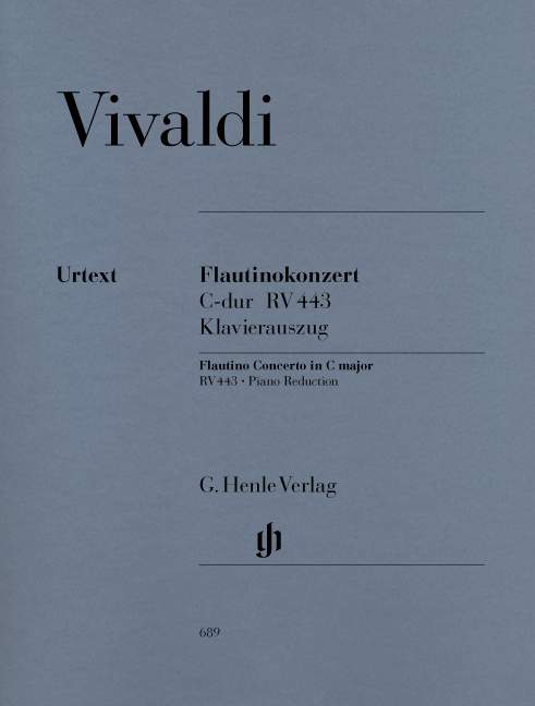 Flautino Concerto (Recorder/Flute) C major Op. 44 no. 11 RV 443（ピアノ・リダクション）