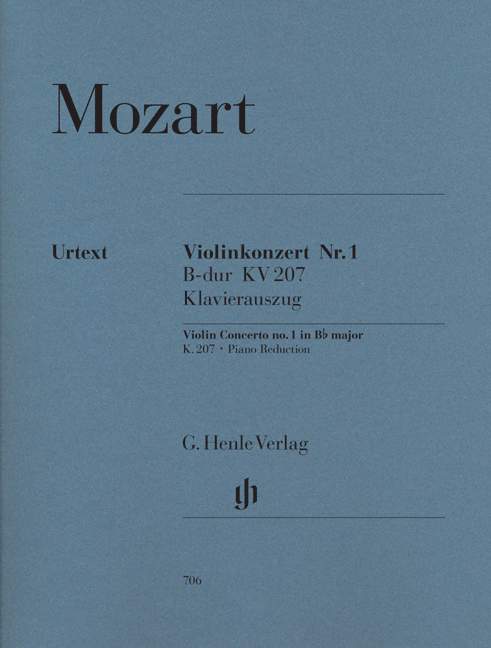 Violin Concerto no. 1 B flat major K. 207（ピアノ・リダクション）