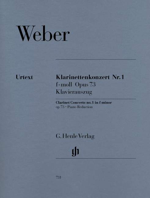 Clarinet Concerto No. 1 f minor Op. 73/1（ピアノ・リダクション）