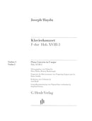 Piano Concerto (Harpsichord) F major Hob. XVIII:3 [Violin 1 part]