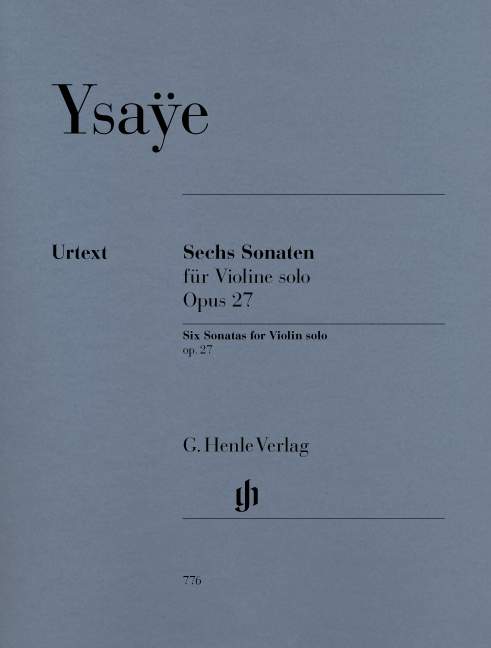 Six Sonatas for Violin solo Op. 27（ソフトカバー）
