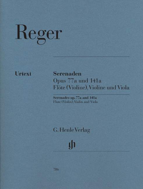 Serenades Op. 77a and Op. 141a for Flute (Violin), Violin and Viola（パート譜）