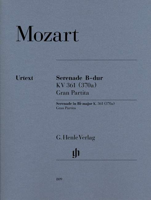 Serenade Gran Partita Bb Major K. 361 (370a)（パート譜）