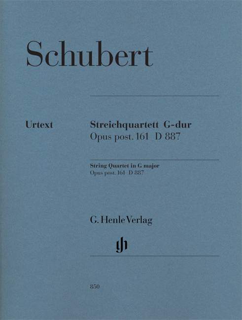 String Quartet G major Op. post. 161 D 887（パート譜）