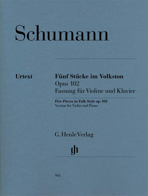 Five Pieces in Folk Style Op. 102 (Version for Violin)