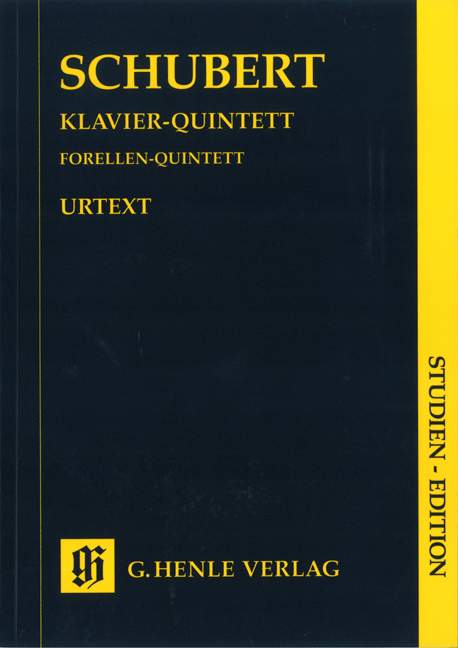 Quintet A major Op. post. 114 D 667 for Piano, Violin, Viola, Violoncello and Double Bass (Trout Quintet)（ポケット・スコア）