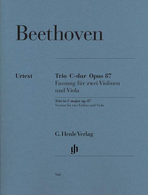 Trio in C major Op. 87（パート譜）