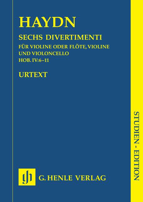 Six Divertimenti Hob. IV:6*-11* for Violin (Flute), Violin and Violoncello （ポケット・スコア）