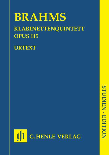 Clarinet Quintet in b minor Op. 115 (校訂：Grassi)（ポケット・スコア）