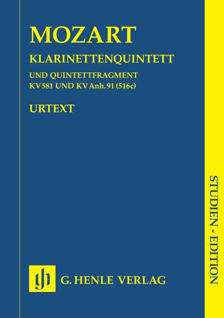 Clarinet quintet a major and Fragment K. 581 und K. Anh. 91 (516c)（ポケット・スコア）