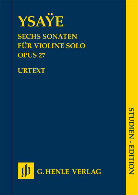 Six Sonatas for Violin solo Op. 27（ポケット・スコア）