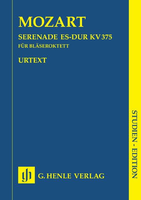 Serenade E flat major K. 375 for 2 Oboes, 2 Clarinets, 2 Horns and 2 Bassoons（ポケット・スコア）