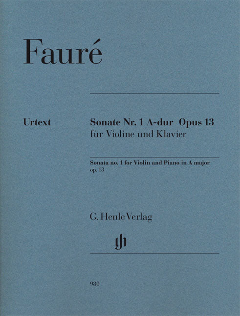 Violin Sonata no. 1 A major Op. 13