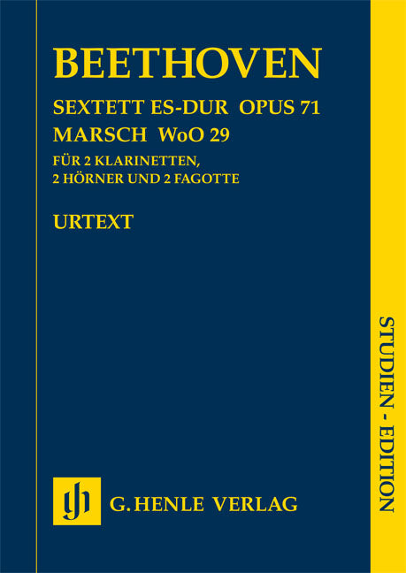 Sextet in E flat Major Op. 71 and March WoO 29（ポケット・スコア）