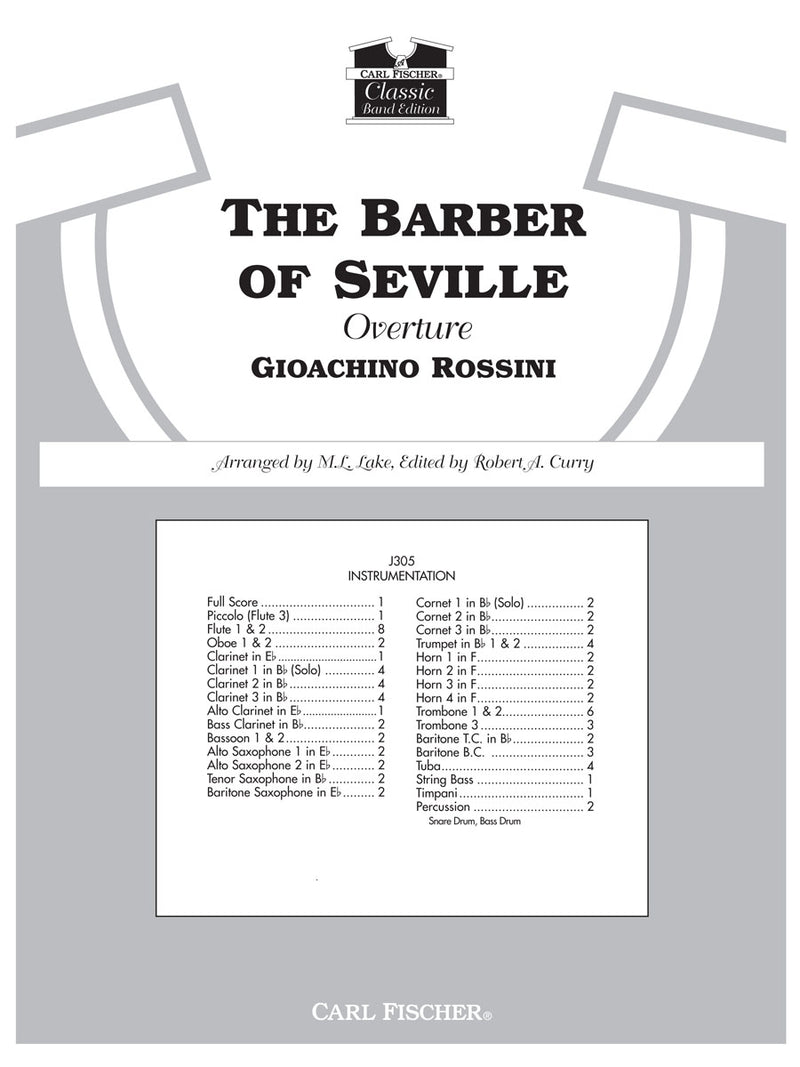 The Barber of Seville Overture (Score Only)