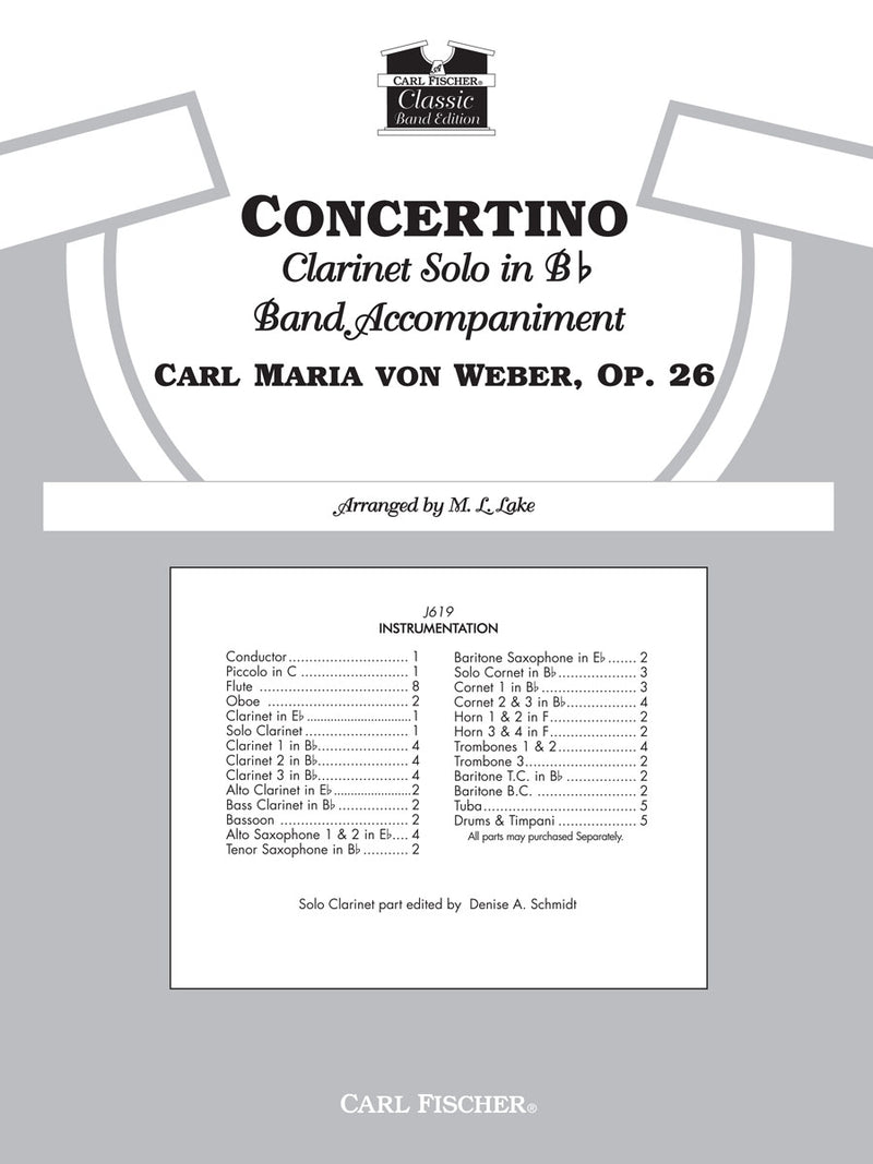 Concertino, Op. 26 (Score Only)