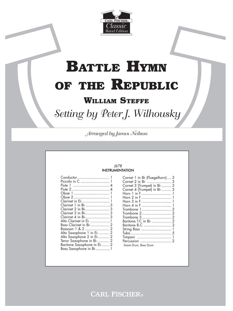 Battle Hymn of The Republic, arr. Concert Band (Score Only)