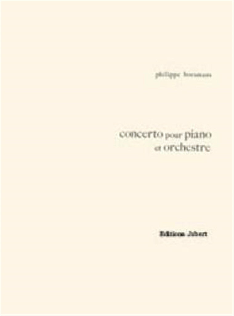 Concerto pour piano et orchestre