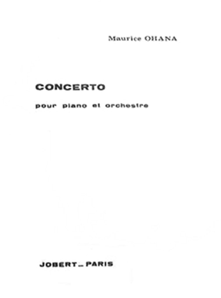 Concerto pour piano et orchestre (Score Only)