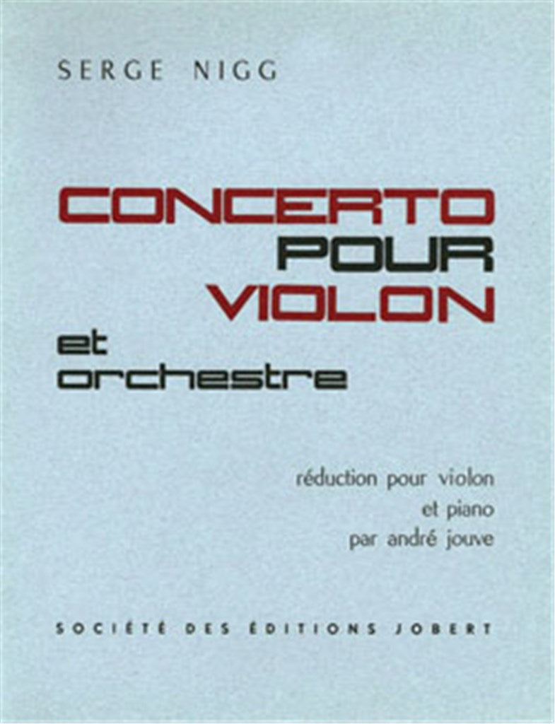 Concerto pour violon (Violin and Piano)