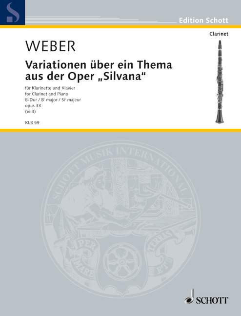 Variationen über ein Thema aus der Oper Silvana B-Dur op. 33 WeV P.7