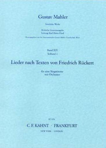 Lieder nach Texten von Friedrich Rückert = Songs on Texts by Friedrich Rückert (Score)