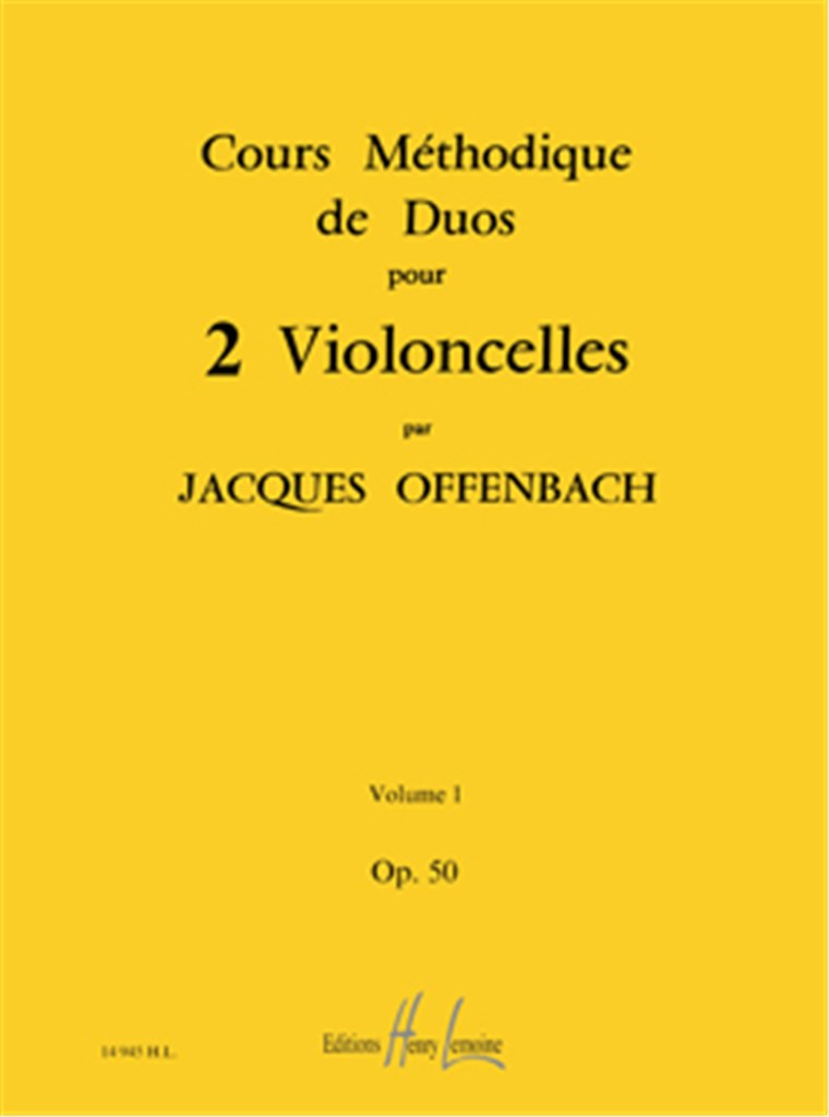 Cours méthodique de duos Op.50, Vol. 1