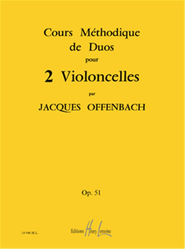 Cours méthodique de duos pour 2 violoncelles Op.51