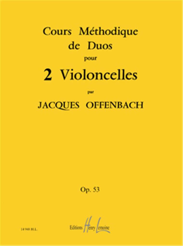 Cours méthodique de duos pour 2 violoncelles Op.53