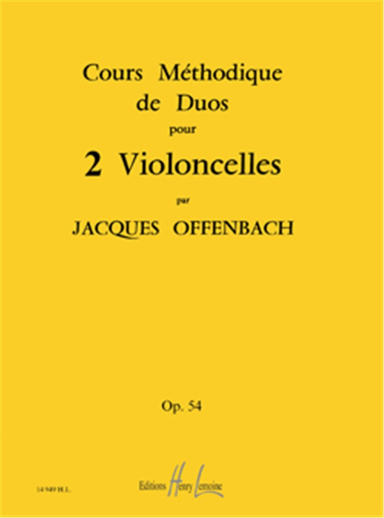 Cours Méthodique de Duos Opus 54