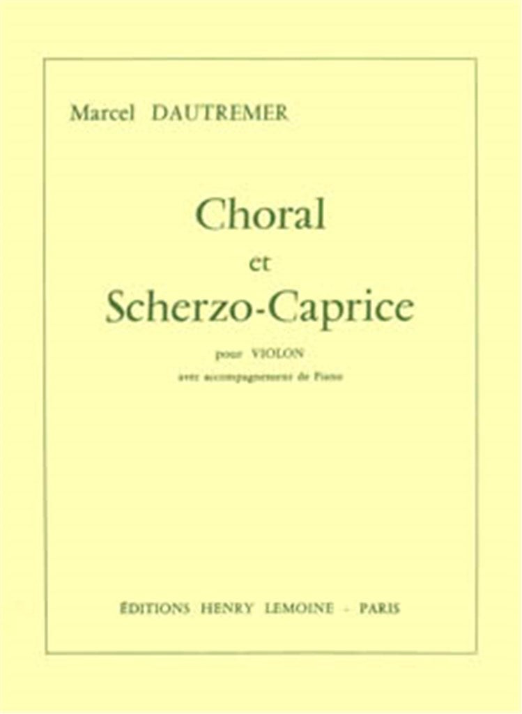 Choral et Scherzo-caprice