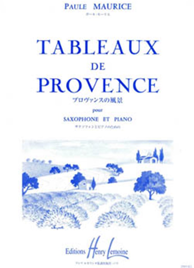 Tableaux de Provence (Alto Saxophone and Piano)