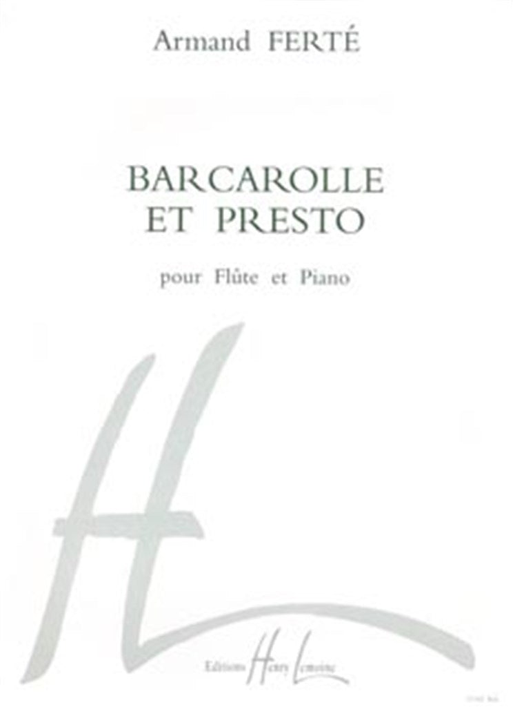 Barcarolle et presto