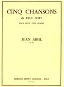 Cinq Chansons de Paul Fort Op.18
