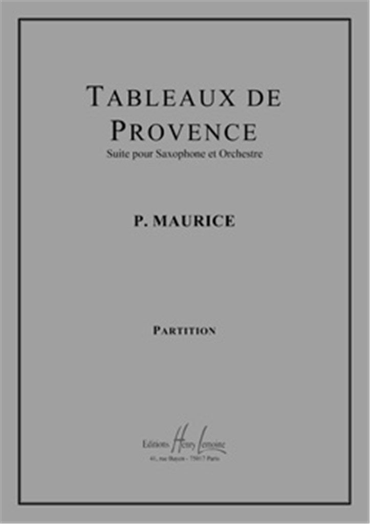 Tableaux de Provence (Saxophone and Orchestra)