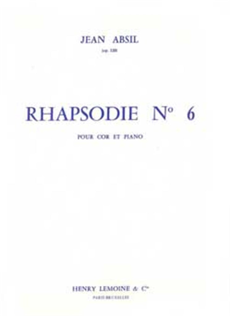 Rhapsodie n°6 Op.120