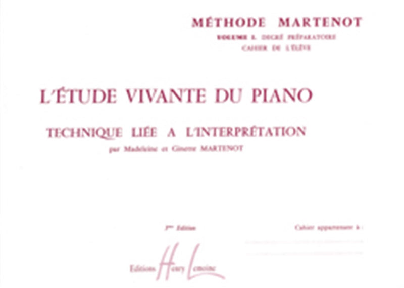 Etude vivante 1 - préparatoire élève