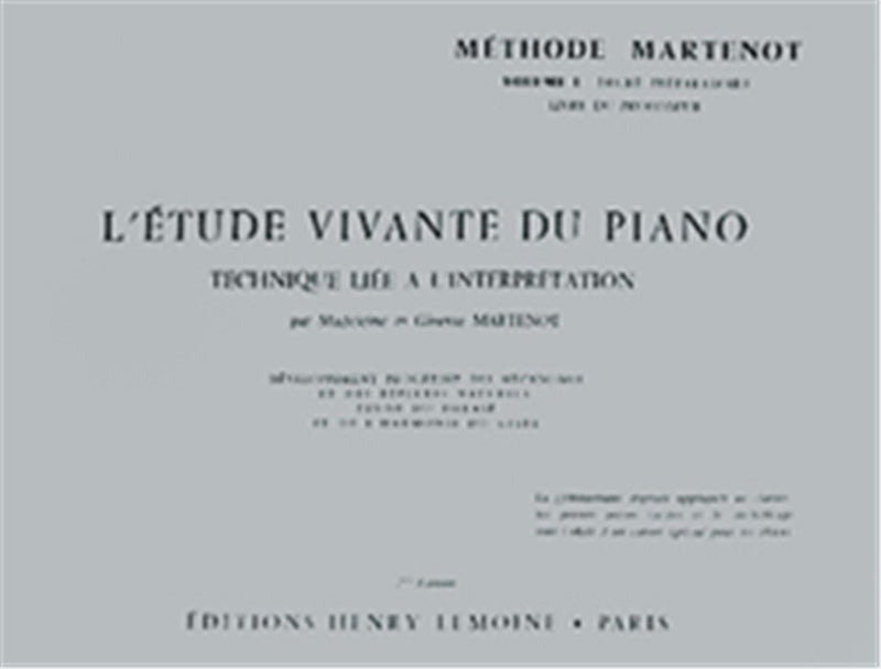 Etude vivante 1 - préparatoire maître