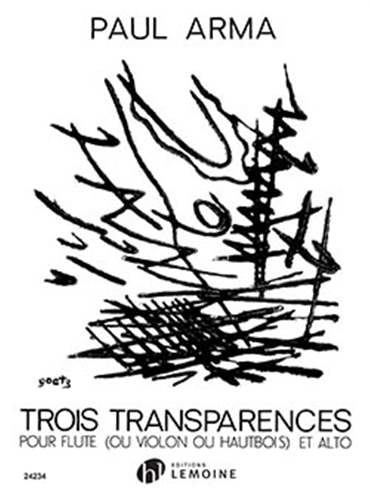 Trois Transparences (Score Only)