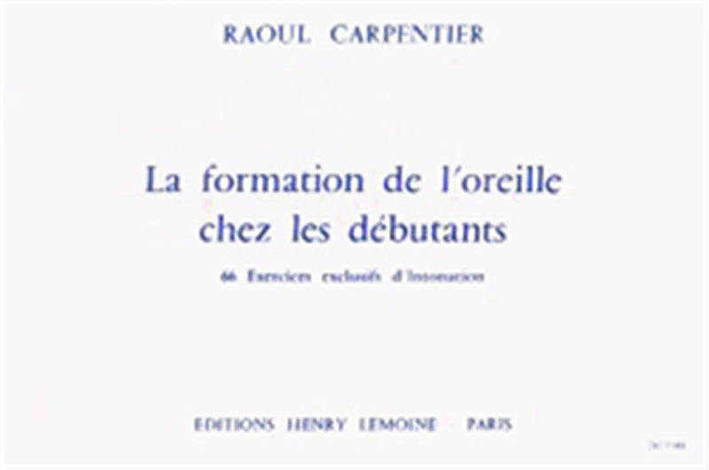 Formation de l'oreille