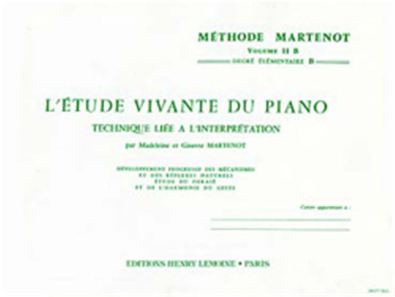 Etude vivante 2 - élémentaire B