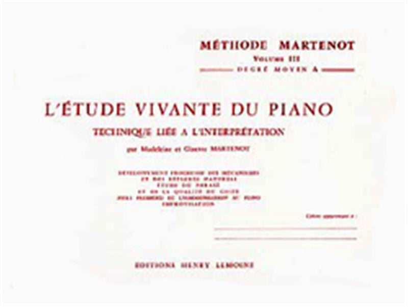 Etude vivante 3 - moyen A