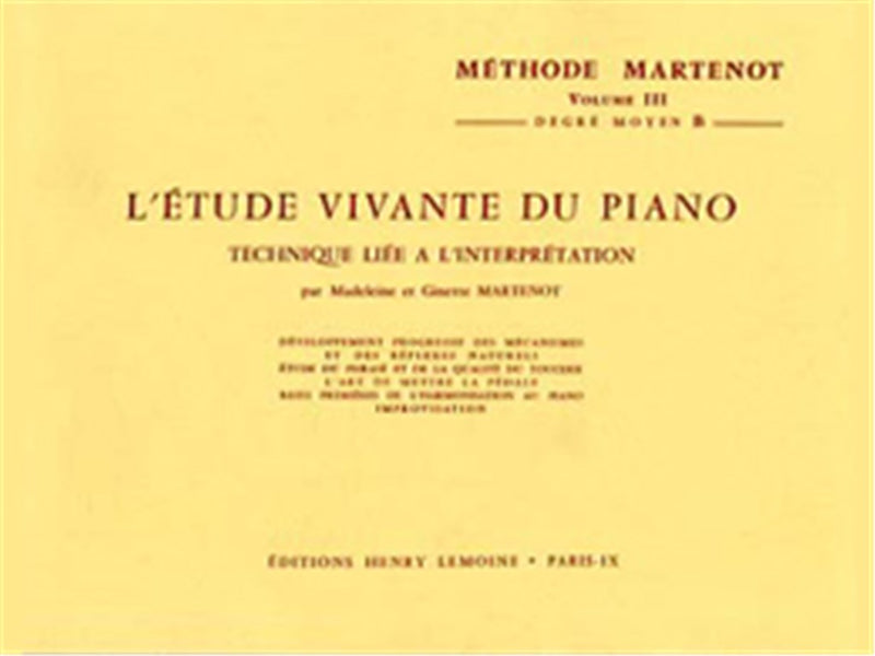 Etude vivante 3 - moyen B