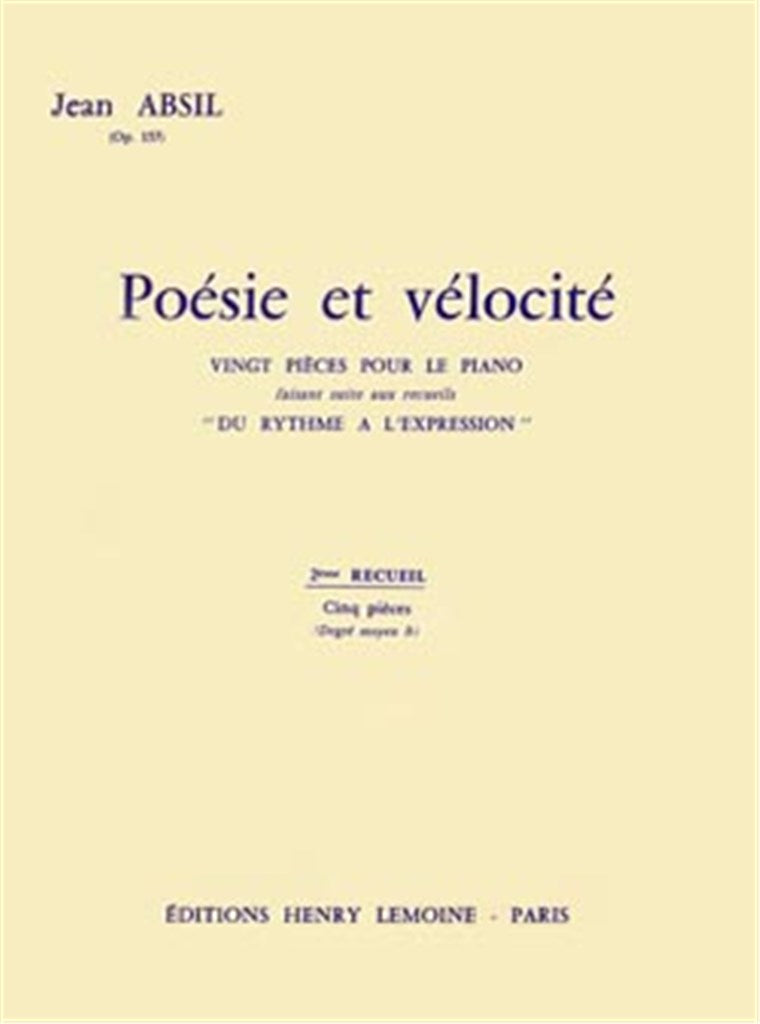 Poésie et Vélocité Op.157, Vol. 2